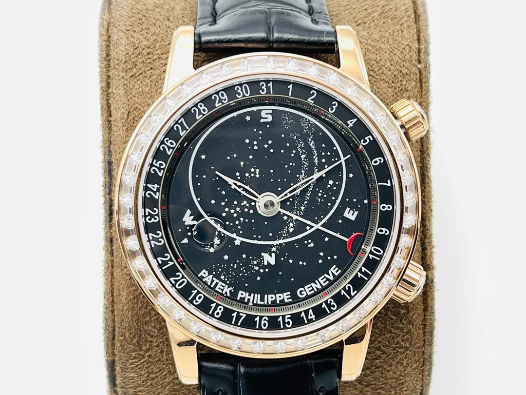 [PFF Factory2021 new masterpiece] V8 upgraded version, the highest version on the market, functions the same as the original Patek Philippe Starry Sky upgraded ultimate version! Upgrade details: 1⃣️PP Baida has achieved the function of automatically transferring with the genuine Gypsophila! 2⃣️The arrangement of the upgraded calendar is in the same order as the original one! 3⃣️Diameter 42mm, thickness 11mm! 4⃣️The biggest highlight: The moon in the Patek Philippe starry sky will change according to the change of the moon in the sky! Move it to the watch according to the full moon and waning moon in the sky (the first month of the lunar month is full and the fifteenth day of the lunar month is full)! PFF Factory's ingenious work is worth owning! Welcome friends from all walks of life to taste it!